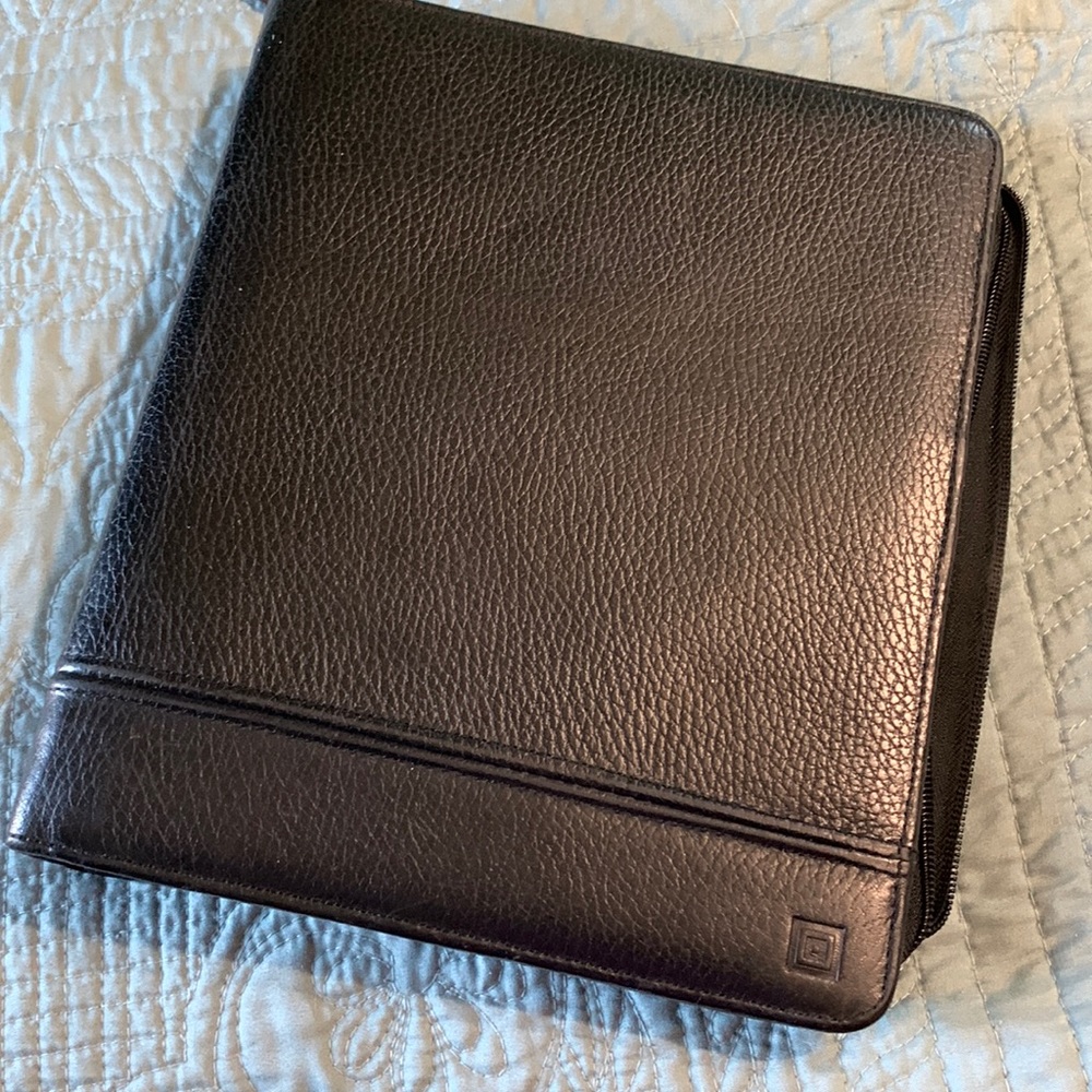 Day Runner | Time Design | Time System Management A5 Black Leather Binder
